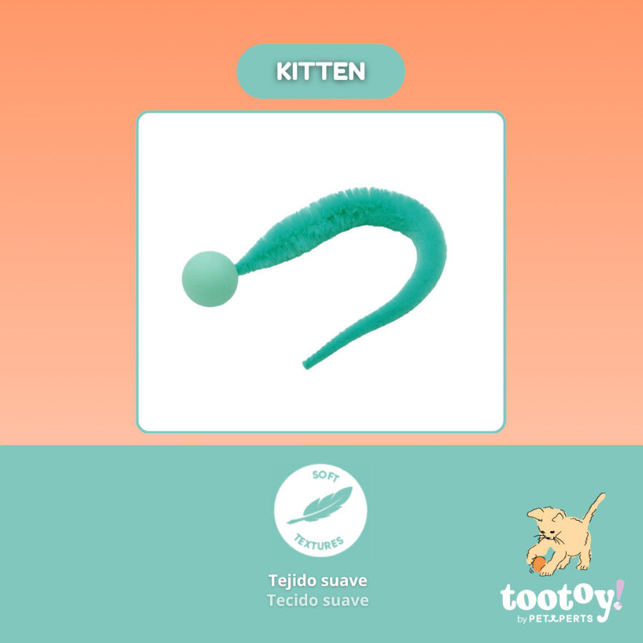 Tootoy! Pelota Interactiva con Cola Verde para gatos, , large indicador imagen numero 3
